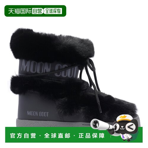 1h可退 MOON BOOT 女士雪地靴 2450130N001 AW2025 黑色