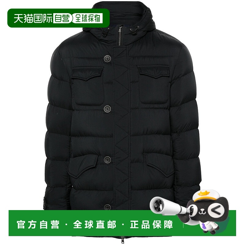 1h可退 HERNO 男士夹克 PI004ULE12456Z9300 AW2024 黑色 MEDIUM