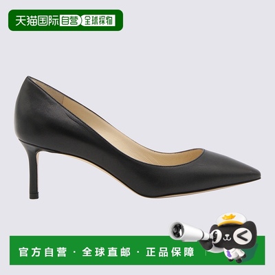 1h可退 JIMMY CHOO 女士高跟鞋 ROMY60KIDBLACK CO 黑色 Romy 60