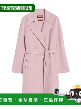 MAX MARA 女士外套 6016025106077 AW2025 粉红色 羊毛和羊绒长袍