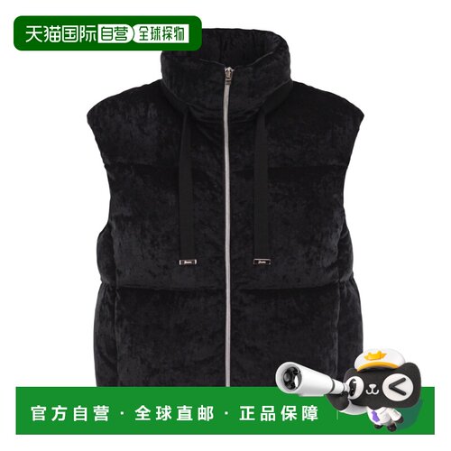 HERNO 女士马甲 PI00185DR9300 AW2026 黑色 无袖羽绒马甲