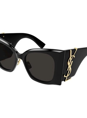 香港直邮SAINT LAURENT 女士太阳镜 SLM119FBLAZE001 CO 黑色