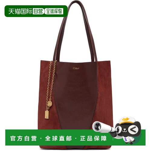 Chloe 蔻依 女士 棕色 Spin 托特包 CH25WS811Q13单肩包手提包