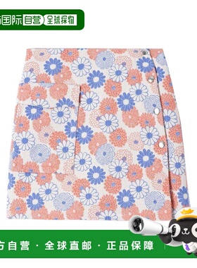 KENZO 女士半身裙 FA52JU1305J234 SS2021 粉红色 刺绣花朵半身裙