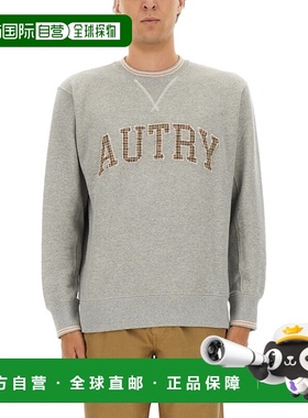 AUTRY 男士卫衣 SWPMU4HX AW2025 灰色 Autry Maglie Grigio长袖