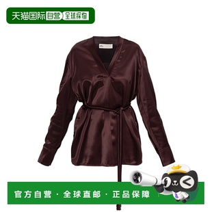 TORY BURCH 女士背心吊带 1764050600 SS2026 酒红色 Satin top w