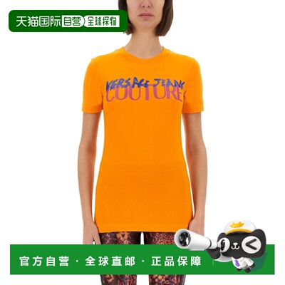 VERSACE JEANS 女士短袖T恤 78HAHE06CJ02E565 SS2025