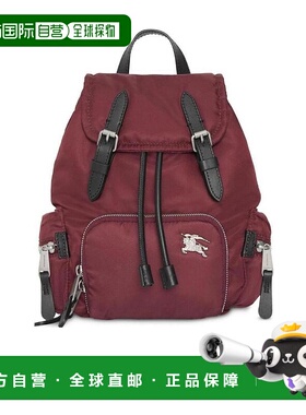 BURBERRY 女士双肩包 80067171 AW2023 红色 The Rucksack 小号双