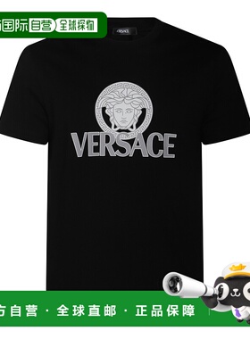 1h可退 VERSACE 男士T恤 10142261A100881B000 CO 黑色 T-SHIRT N