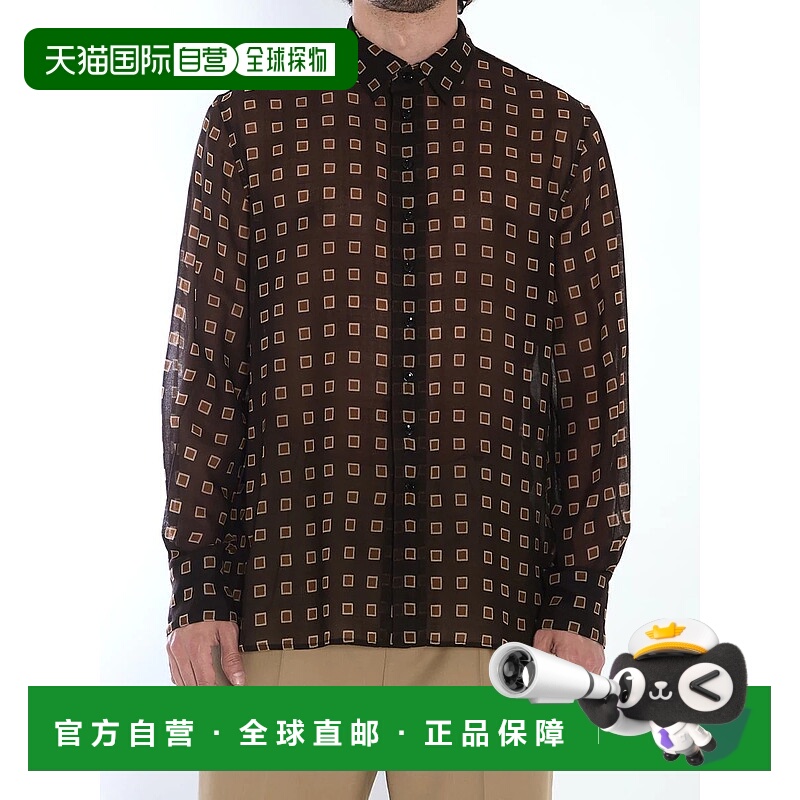 1h可退 SAINT LAURENT 男士衬衫 5409048822643Y1L297074羊毛