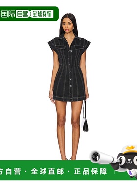 1h可退 潮奢 Acler 女士 Eagleton 迷你连衣裙 AL2410106DF3BLACK