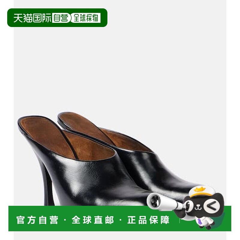 1h可退 潮奢 KHAITE 女士 Colt 100 皮质凉拖 black黑色 舒适时尚