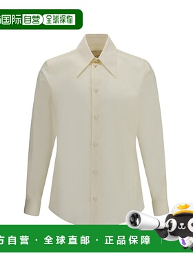 VALENTINO 男士衬衫 VABS20B57A03 AW2025 白色长袖