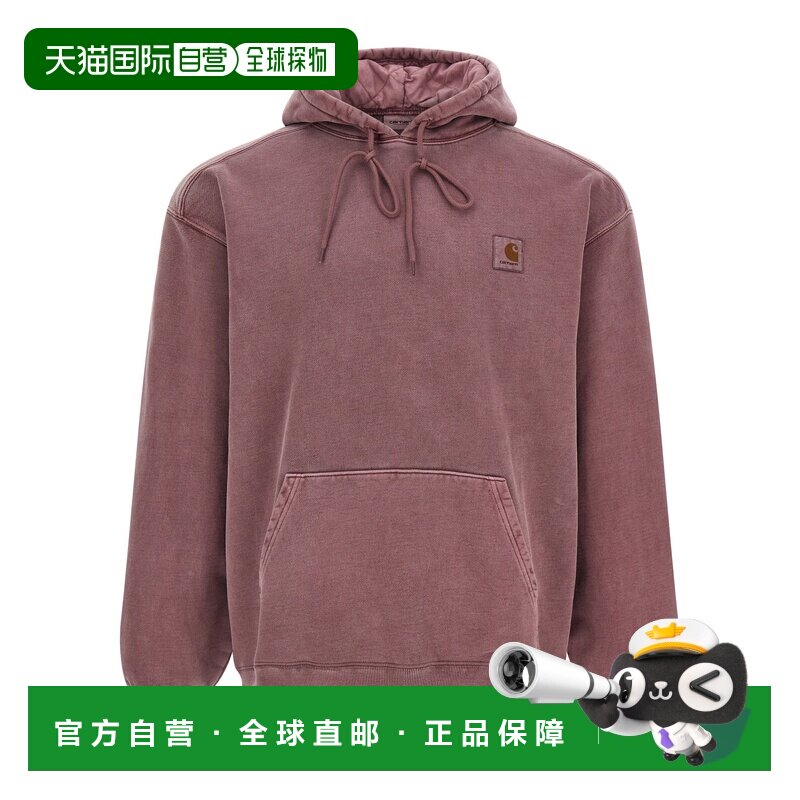 1h可退 CARHARTT WIP 男士卫衣 I02952333IGD AW2025 酒红色帽衫