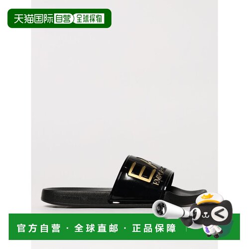 EA7 男士拖鞋 7X000108AF15118PC001 SS2026 黑色 Sliders EA7 in