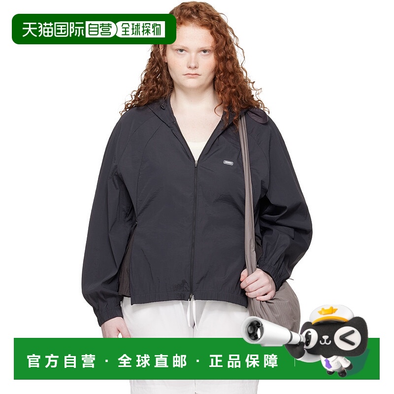 1h可退 潮奢 Tom Ford 汤姆 福特 女士 黑色 Nylon Raglan Hooded