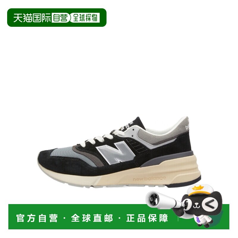 1h可退 NEW BALANCE 男士运动鞋 U997RHC SS2025 黑色 徽标低帮板