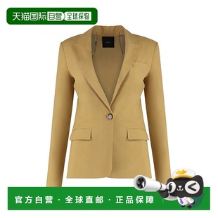 SS2025 104818A0IMC68 浅棕色 Pinko Blaze PINKO Linen 女士西服