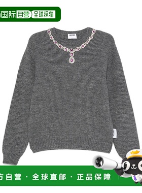 1h可退 MOSCHINO 女士卫衣 E091655040506 SS2025 灰色 MAGLIA