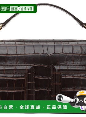 1h可退 潮奢 toteme 女士 棕色迷你 T-Flap 单肩包 244WAL0049LE0