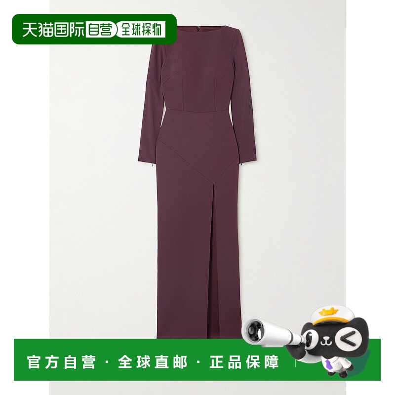 1h可退 潮奢 ALEX PERRY 女士 绉纱睡裙 D1573FW25PLUM礼服