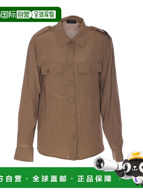 1h可退 潮奢 Liu Jo 女士 长袖衬衫 CA5045T2580 brown棕色 舒适