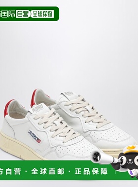 1h可退 潮奢 AUTRY 女士 Medalist 白/红色运动鞋 AULWLL21
