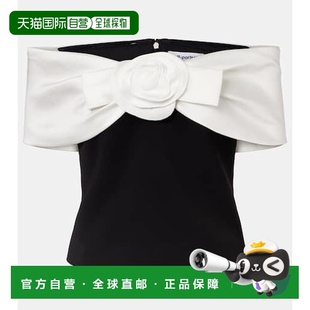 Portrait Self 女士 crêpe 饰露肩上衣 1h可退 花朵装 潮奢