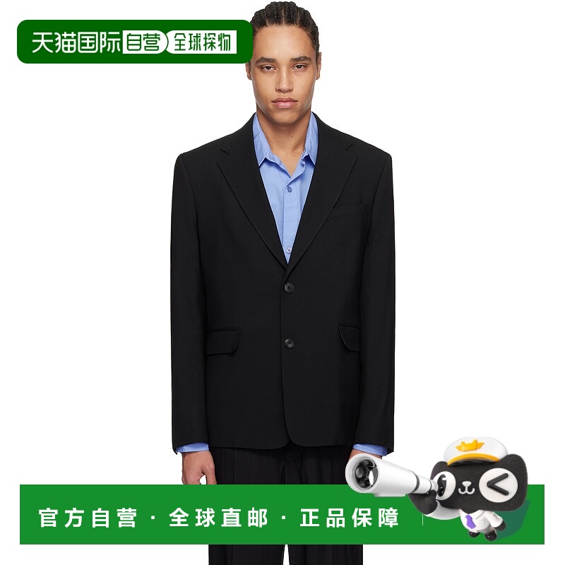 1h可退 潮奢 Mfpen 男士 黑色单排扣西装外套 M125062