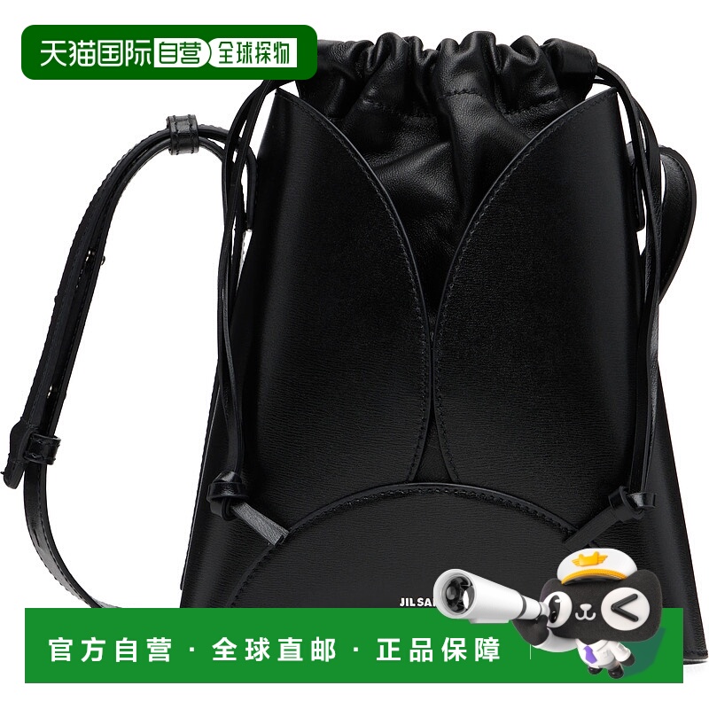 1h可退 潮奢 Jil Sander 吉尔 桑达 女士 黑色 Curve 单肩包 J07W