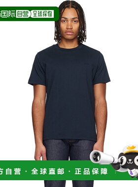 1h可退 潮奢 A.P.C. 男士 海军蓝 Standard Brode T 恤 COHBWM263