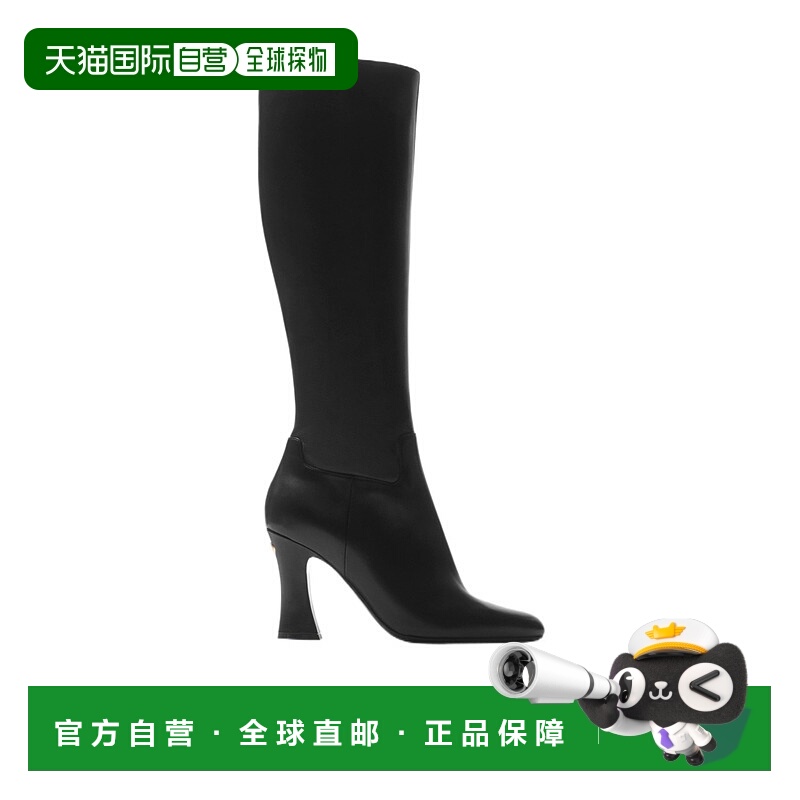 1h可退 BURBERRY 女士靴子 81115821 AW2025 黑色 Trinket 高筒靴