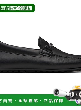 1h可退 潮奢 BOSS 波士 男士 黑色 Branded Hardware 乐福鞋 5054