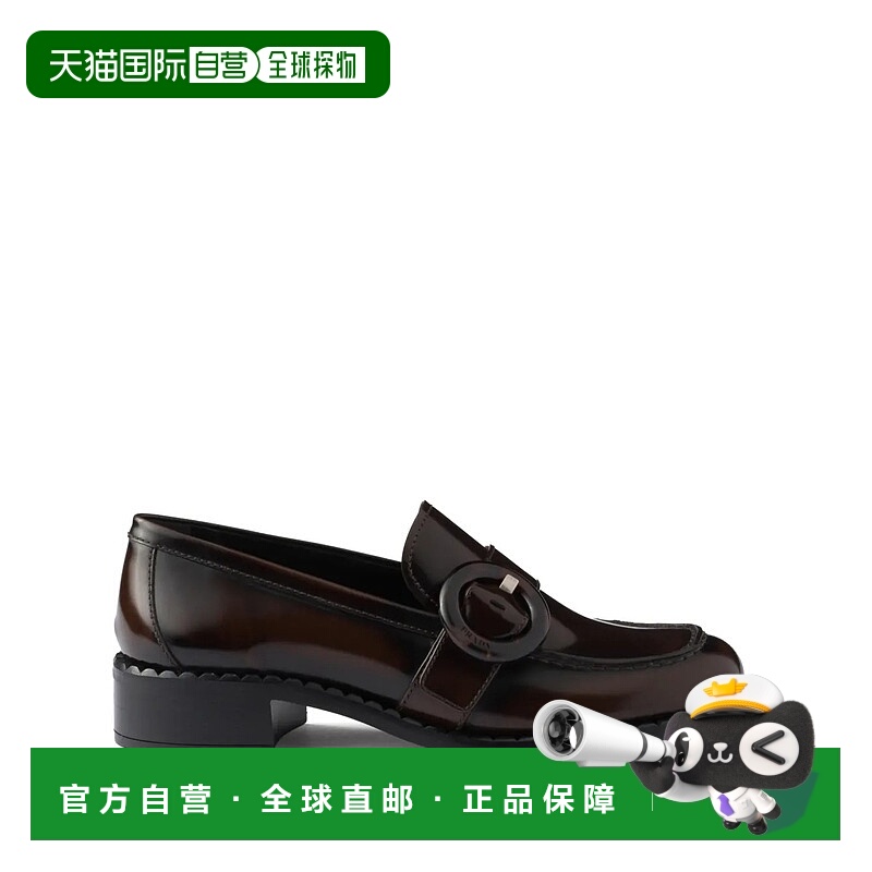 1h可退 潮奢 Prada 普拉达 女士 標誌雕刻扣環樂福鞋 1D979NF035P