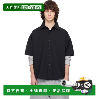Entire Studios 男士 黑色短袖衬衫 ESSS26SR02242BLACK0015