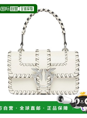 PINKO 女士斜挎包 100059A2ORZ14E AW2025 女包白色翻盖单肩包