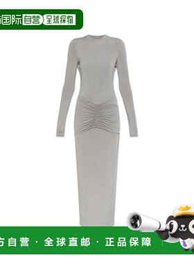 BALMAIN 女士连衣裙 GF1RR022JJ779DJ SS2026 灰色 Backless dres