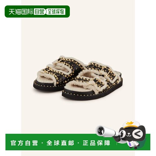ASH 女士凉鞋 100161929313000 CO 黑色 Slides UTAH with rivets