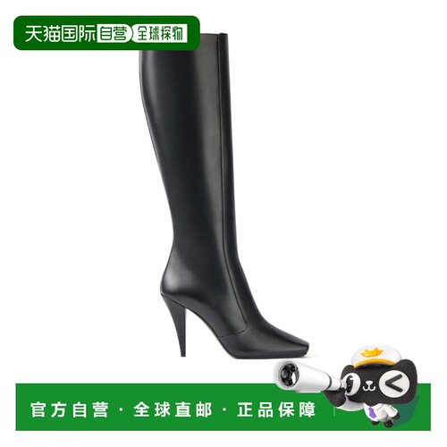 GIVENCHY 女士靴子 BE703UE1J7001 SS2025 黑色 方形长筒靴高跟