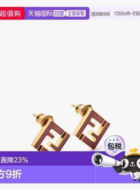 FENDI 女士耳饰 8AL294TL9F1UXX 耳钉 SS2026配饰金色