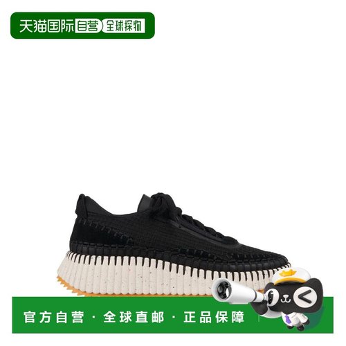 CHLOÉ 女士休闲鞋 CHC22S579Y0001 SS2025 黑色 Nama woman sneak