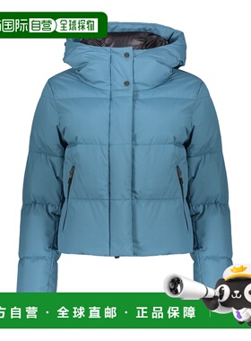 HERNO 女士外套 PI00276DL111069217 AW2023 蓝色 连帽羽绒服