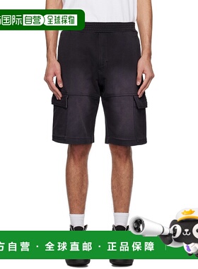 1h可退 潮奢 1017 ALYX 9SM 男士 黑色成衣染色工装短裤 AAMSO008