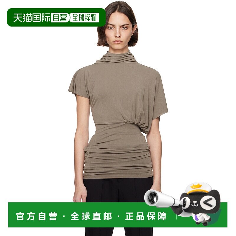 1h可退 潮奢 rick owens 瑞克 欧文斯 女士 灰褐色 Hollywood Lil