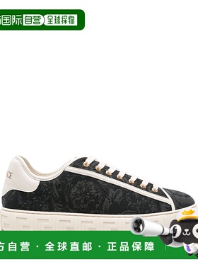VERSACE 男士运动鞋 10144601A094492BE4C CO 黑色 ‘Barocco Gre