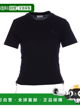1h可退 BURBERRY 女士T恤 8109187A1189 SS2025 黑色 Burberry Bl