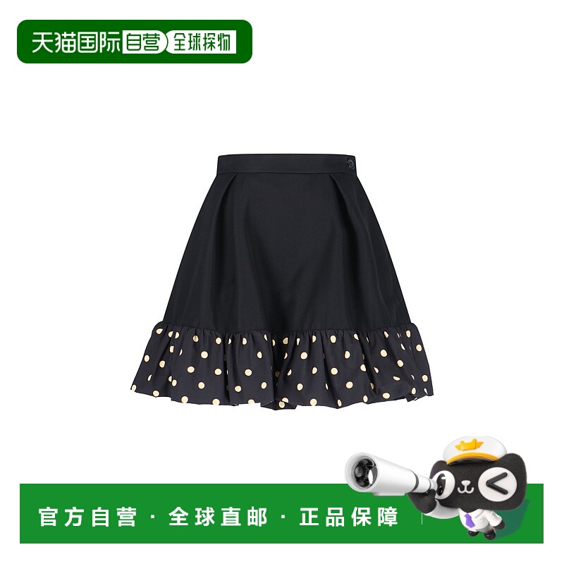 1h可退 潮奢 Moschino 莫斯奇诺 女士 黑色半身裙 252D011154371