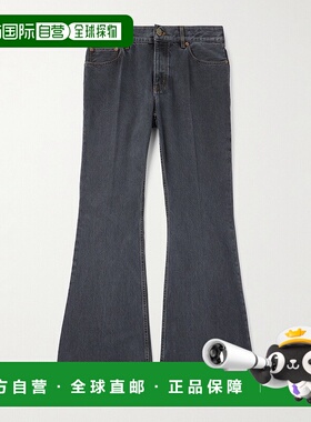 1h可退 潮奢 valentino 华伦天奴 男士 徽標貼片喇叭牛仔褲 7V0DE