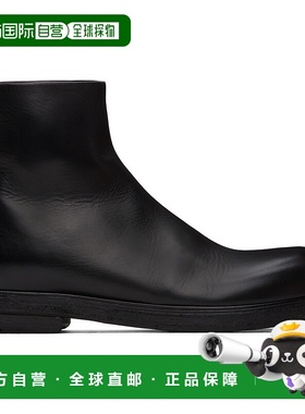 1h可退 潮奢 Marsell 女士 黑色 Zucca Zeppa 踝靴 MW7050093女靴