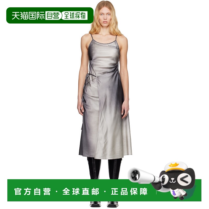 1h可退 潮奢 Feng Chen Wang 女士 灰色垂坠连衣裙 FWS19DR01
